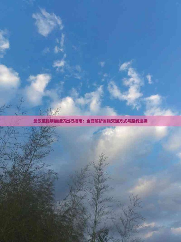 武汉至昆明最经济出行指南:全面解析省钱交通方式与路线选择