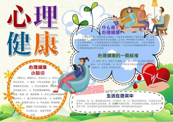 阳光健康心理成长手抄报内容