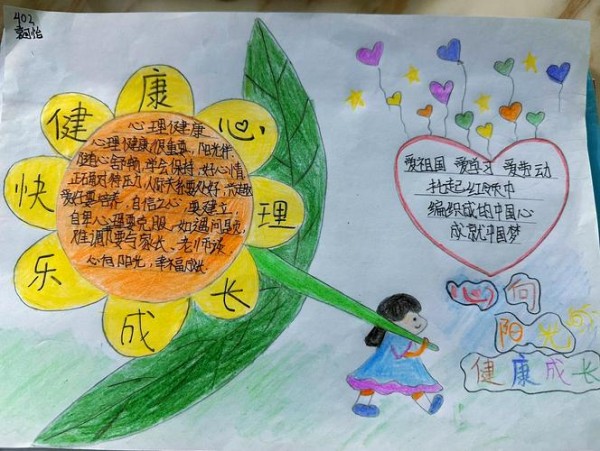 心向阳光手抄报内容