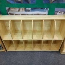 浩鑫文体定制 幼儿园实木玩具柜 儿童组合收纳柜 早教储物柜 书架