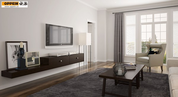 客厅收纳柜效果图