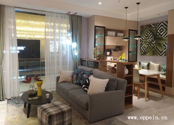 客厅收纳柜效果图