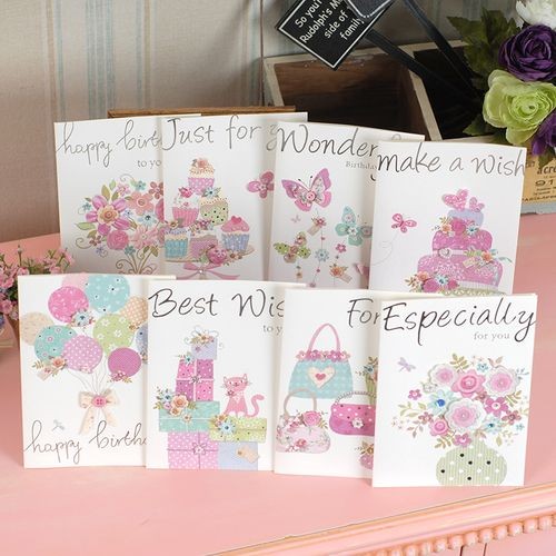 dreamday韩国可爱立体手工贺卡淡彩祝福卡生日万用贺卡
