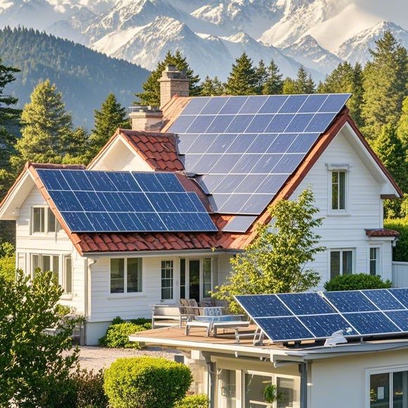 别墅光伏遮阳系统——环保能源与优雅生活的双重奏章