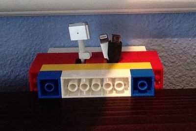 乐高积木玩具改造diy数据线收线器