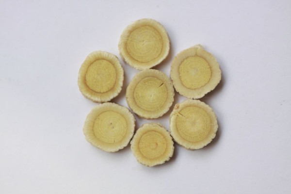 黄芪与菊花的实物对比图