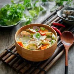 上汤花蛤娃娃菜的做法[图]