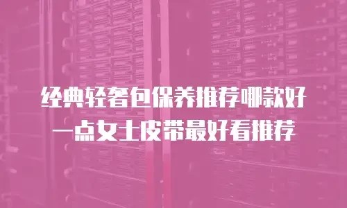经典轻奢包保养推荐哪款好一点女士皮带最好看推荐