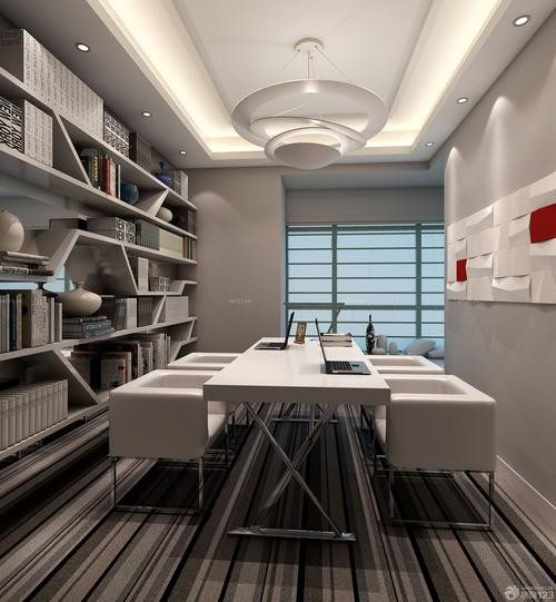 时尚家装书房布置设计装修图设计456装修效果图