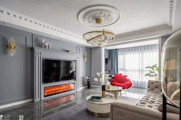 美式轻奢风格效果图案例