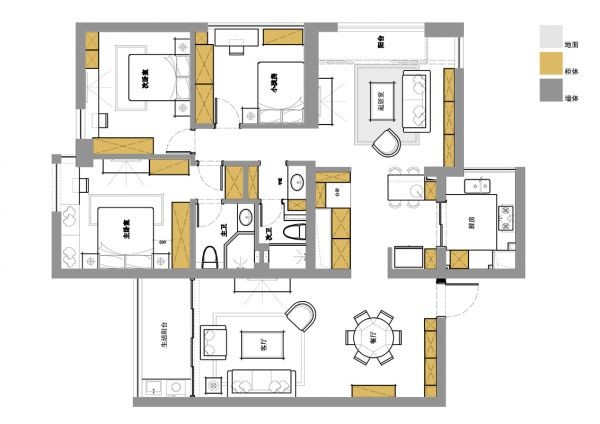 轻奢风格设计，有颜有格调！