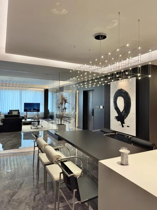 130平意式轻奢风格的家其实装轻奢极简风真的很显档次