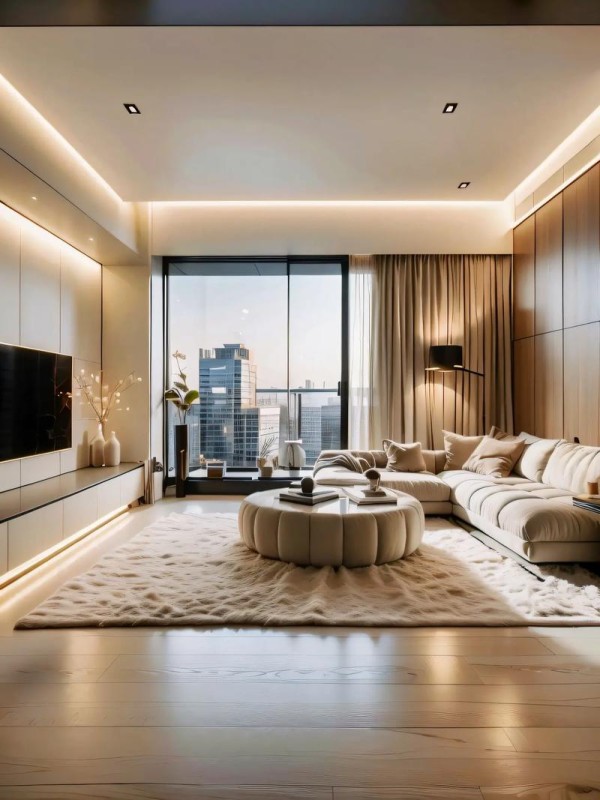 深圳丨意式轻奢极简暗黑风格设计案例建面230平豪华大平层 