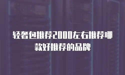 轻奢包推荐2000左右推荐哪款好推荐的品牌