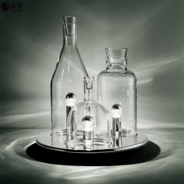 现代艺术酒瓶台灯 创意时尚书房卧室床头灯 客厅装饰玻璃瓶台灯