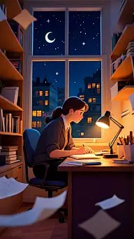 教师节唯美感窗台人物背影背景