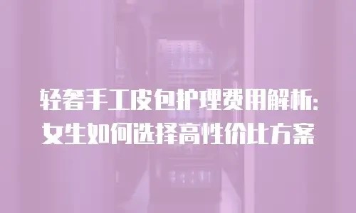 轻奢手工皮包护理费用解析:女生如何选择高性价比方案