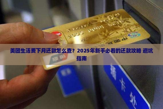 美团生活费里如何查下几月还款