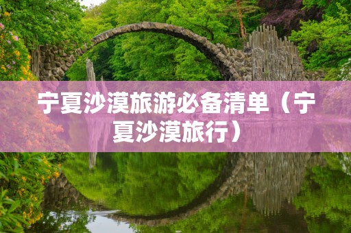 宁夏沙漠旅游必备清单（宁夏沙漠旅行）