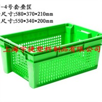 供应果蔬筐蔬菜筐套叠箱错位蔬菜箱手提篮塑胶筐塑料周转筐
