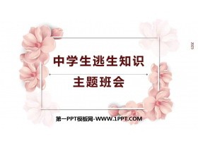 《中学生逃生知识》PPT班会课件