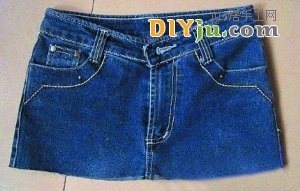 旧牛仔裤改造时尚连衣裙教程