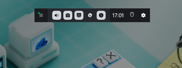 打开 Xbox 游戏工具栏