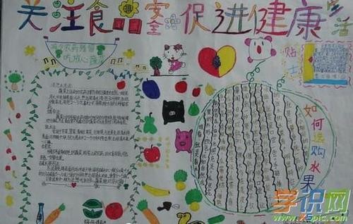 饮食安全手抄报关于饮食内容手抄报饮食健康手抄报小学生健康饮食手抄