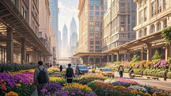 小区绿化30%算高吗 河边的垂柳像什么