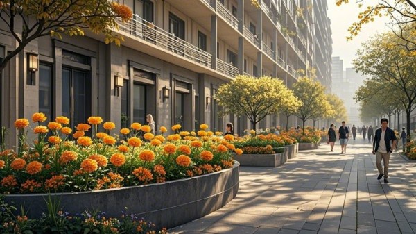 小区绿化30%算高吗 河边的垂柳像什么