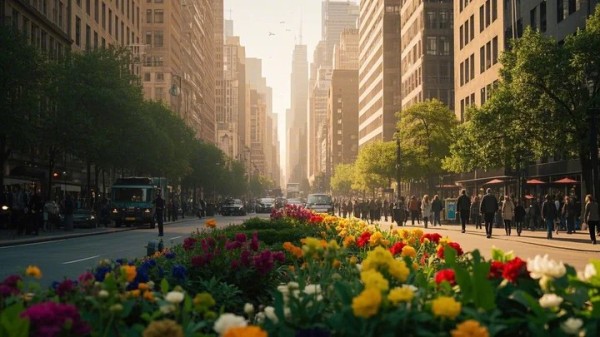 小区绿化30%算高吗 河边的垂柳像什么