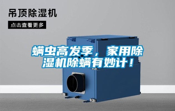螨虫高发季,家用除湿机除螨有妙计!