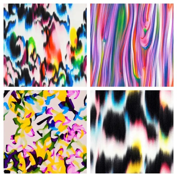 TAKE FIVE运用AI为SHUTING QIU生成印花