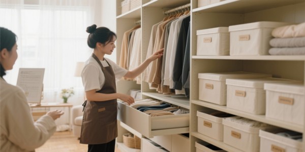 家政培训：整理收纳师衣橱收纳实操教学