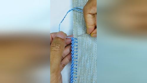 手工刺绣精美小花，简单漂亮有创意！