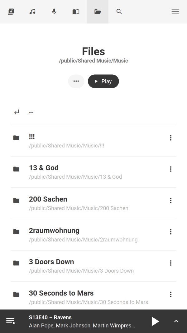 OwnTone文件浏览功能