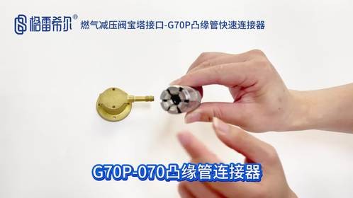 燃气减压阀宝塔接口-G70P凸缘管快速连接器