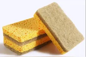 别再用百洁布洗碗！木纤维魔力擦天然环保，擦一擦吸走一半油图片