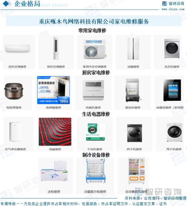 重庆啄木鸟网络科技有限公司家电维修服务