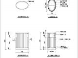 垃圾桶结构cad非常标准图纸
