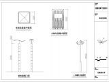 路边垃圾箱垃圾桶及路灯施工CAD设计图