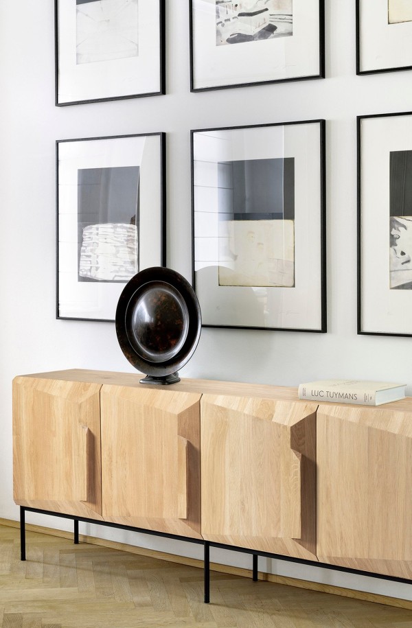 50764 Oak Stairs sideboard - 4 opening doors-1