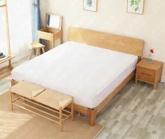 长租公寓床实木床 出租房单身公寓实木床