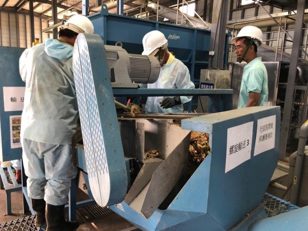 中央补助金门建置每天可消化10吨厨余的堆肥处理场。（李金生摄）