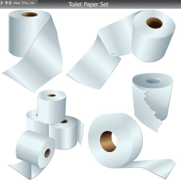 卫生纸矢量图 生活用纸素材