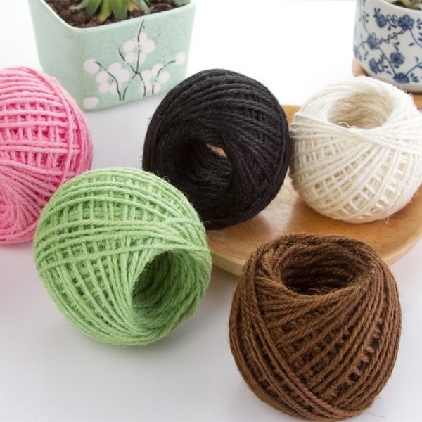 手工材料麻线家用彩色捆绑绳 照片墙复古风DIY装饰绳子编织细麻绳