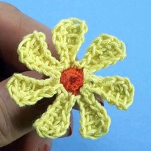 小雏菊花 阿富汗钩针装饰花编织视频教程