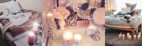 浪漫的香氛蜡烛