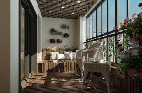 阳台只用来凉衣服就浪费了,现在人都知道做阳台改造了