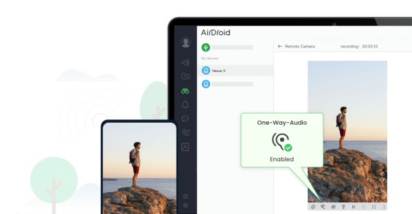 可听到设备周围的声音